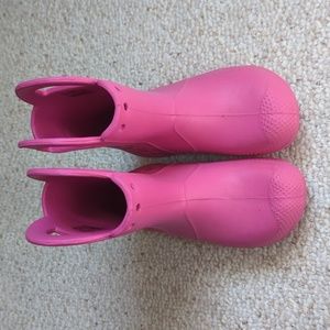 Pink Crocs Toddler's Rain Boots Size 10
